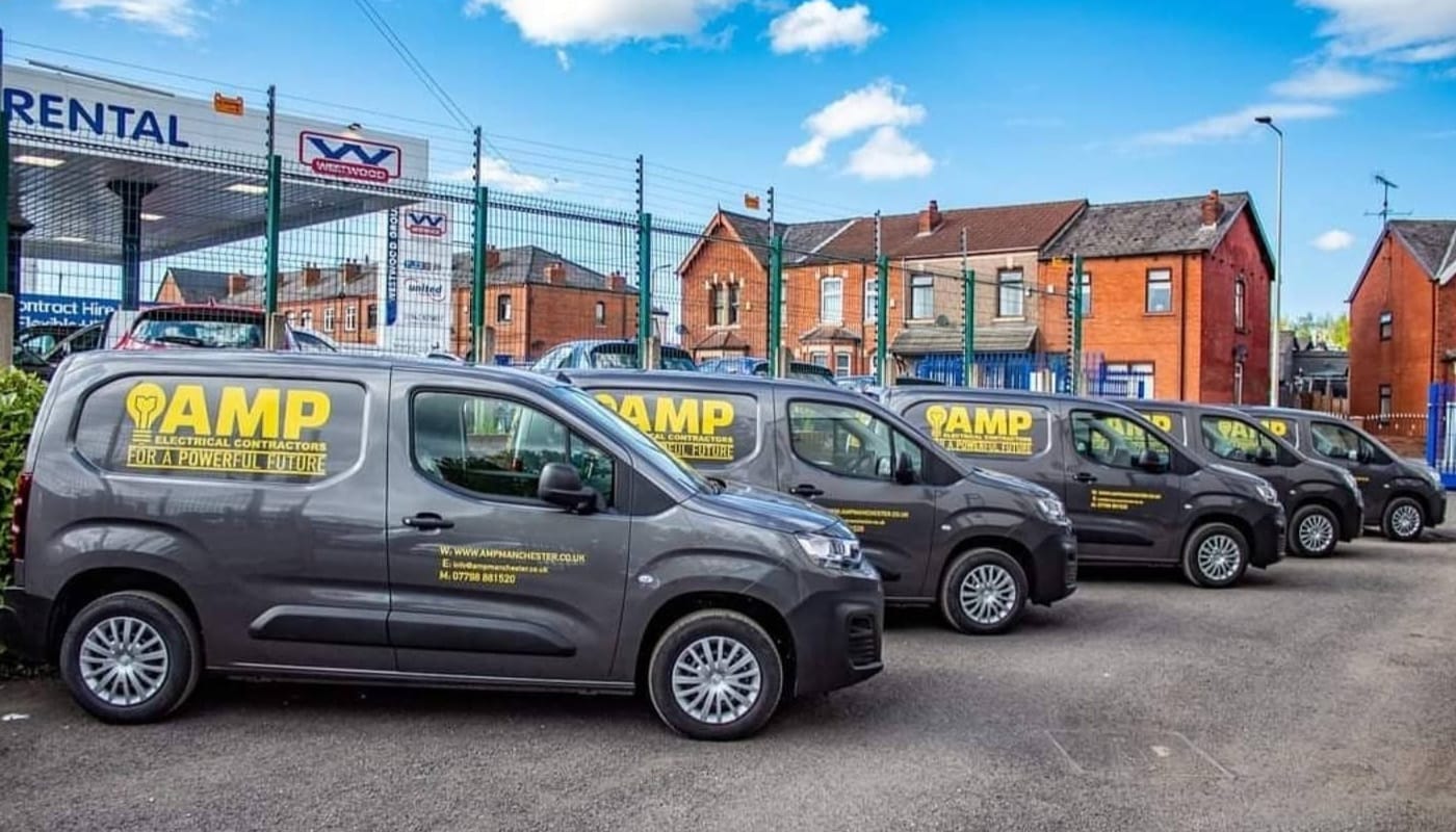 The AMP Electrical van fleet